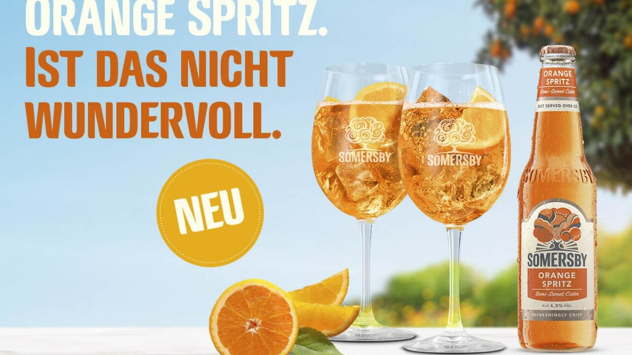 Jetzt wird’s bittersüß: Somersby präsentiert die neue Sorte „Orange Spritz“
