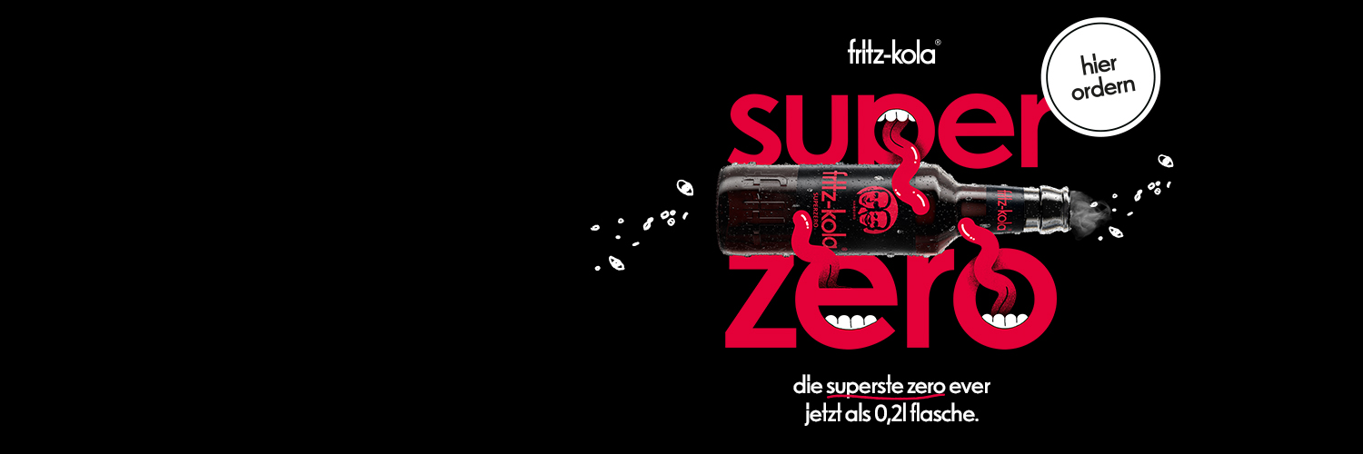 Kennst du schon die fritz-kola superzero?