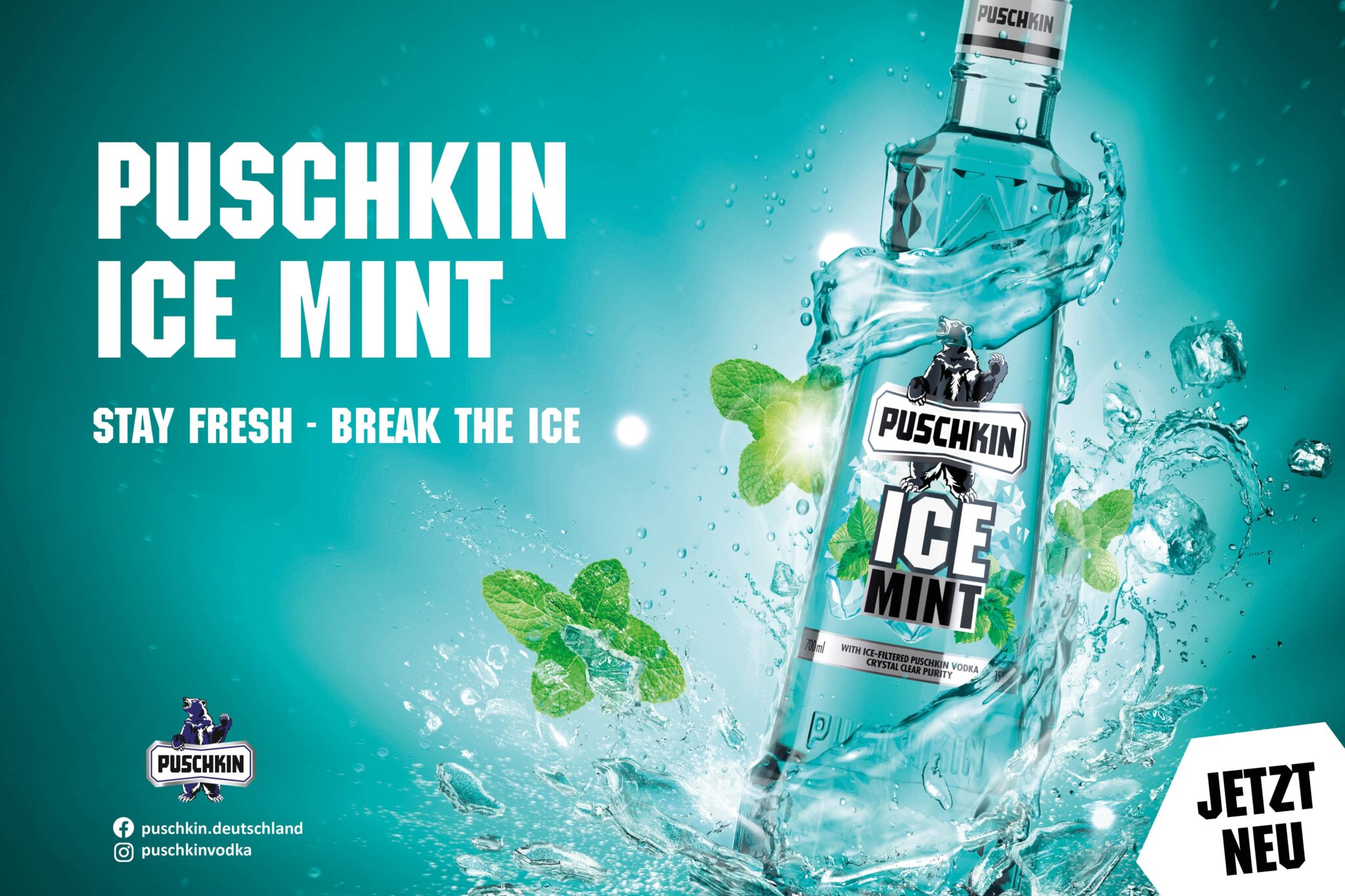 Puschkin Ice Mint – Minzlikör neu gedacht - Gastivo – Die Zukunft der ...