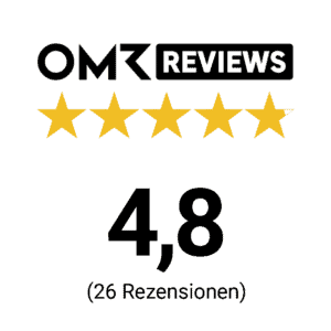 OMR Reviews Bewertung 4,8 von 5 Sternen aus 26 Rezensionen