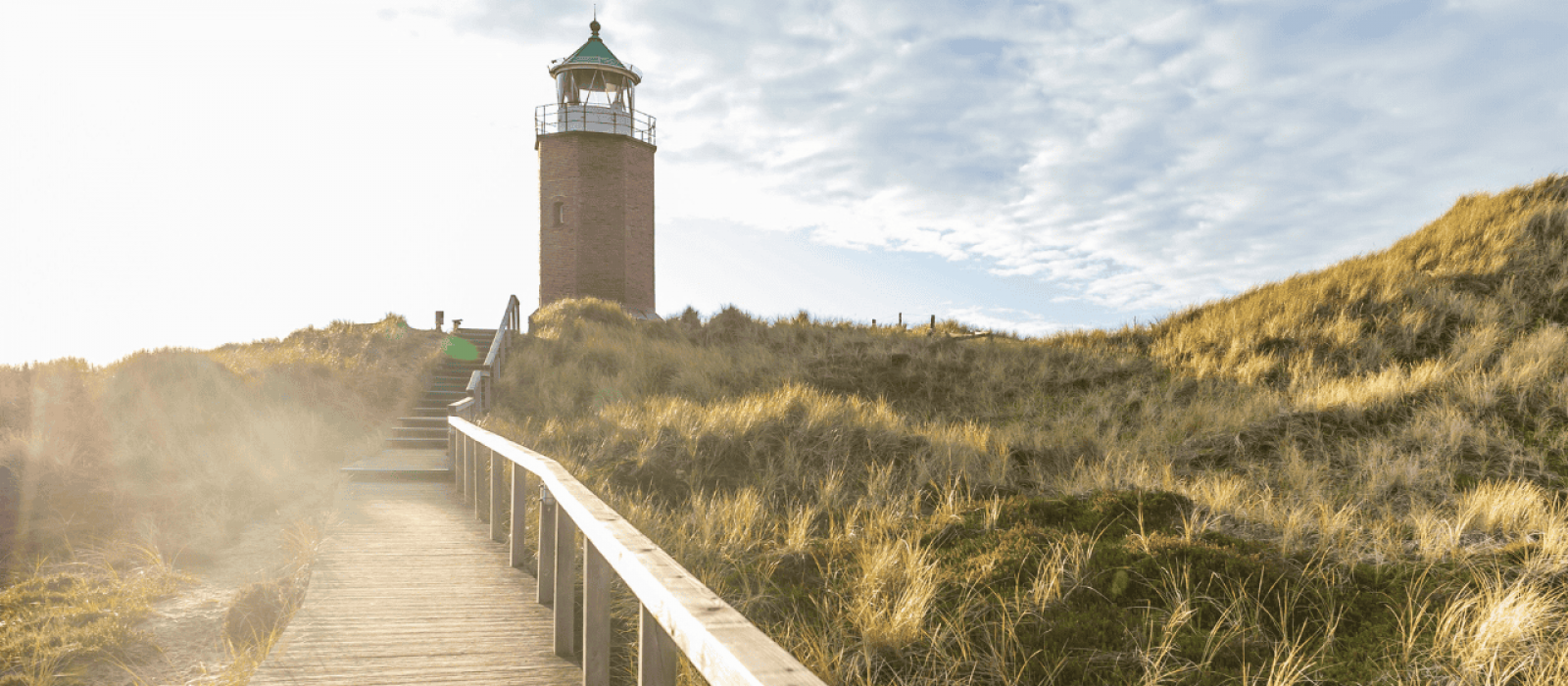 Nordseedüne mit Leuchtturm